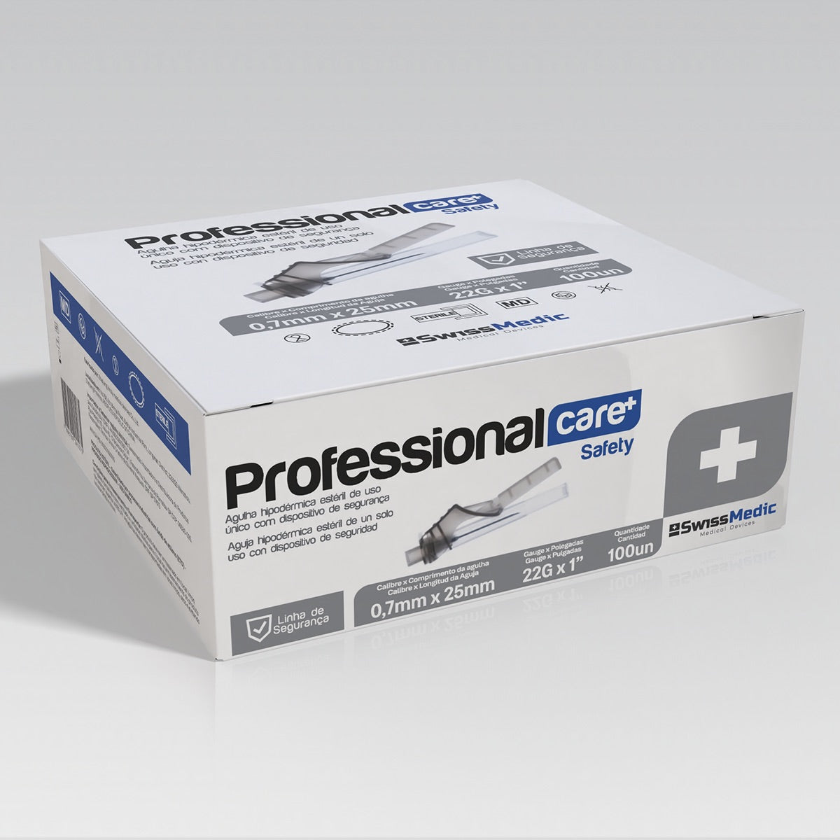 Agulhas Hipodérmicas com Dispositivo de Segurança 0.7mm x 25mm