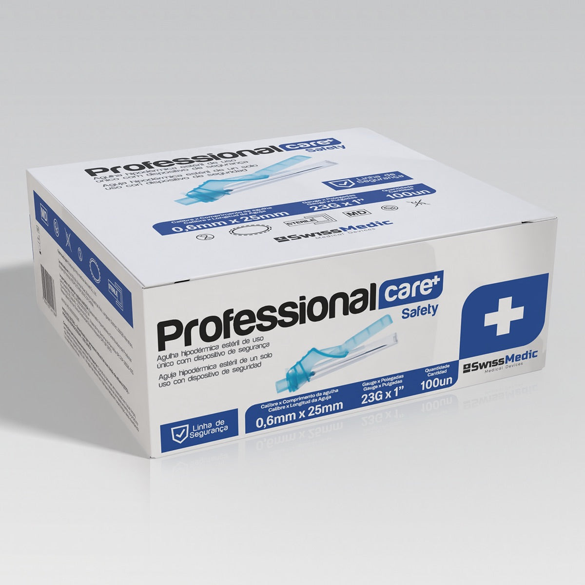 Agulhas Hipodérmicas com Dispositivo de Segurança 0.6mm x 25mm