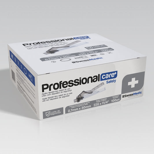 Agulhas Hipodérmicas com Dispositivo de Segurança 0.7mm x 30mm