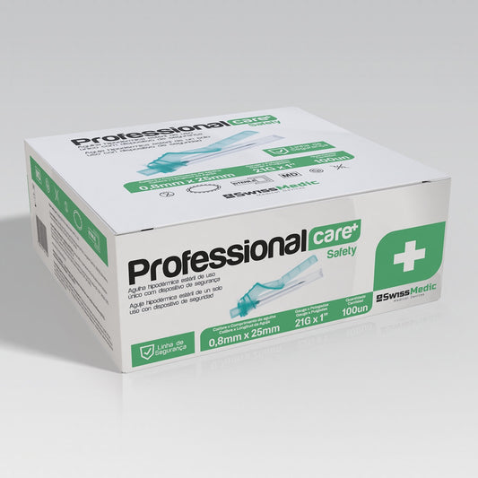 Agulhas Hipodérmicas com Dispositivo de Segurança 0.8mm x 25mm