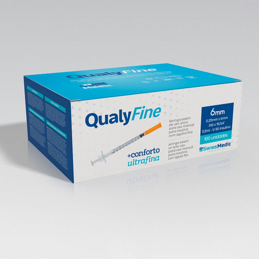 Seringas para Insulina com Agulha Fixa 0.25mm x 6mm
