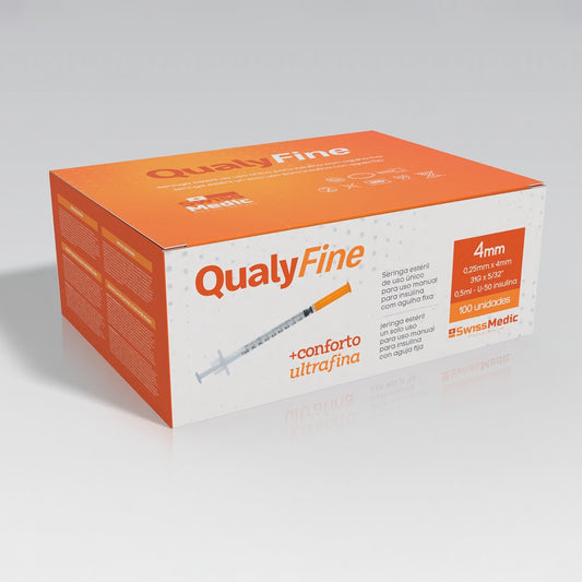Seringas para Insulina com Agulha Fixa 0.25mm x 4mm