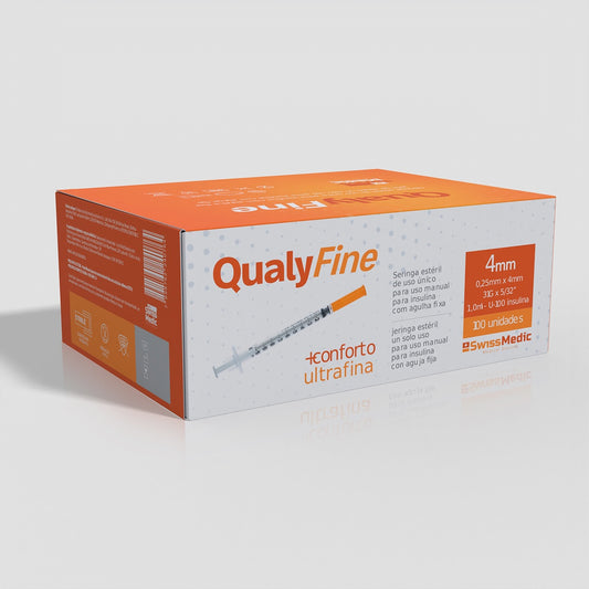 Seringas para Insulina com Agulha Fixa 0.25mm x 4mm